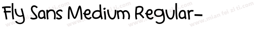 Fly Sans Medium Regular字体转换